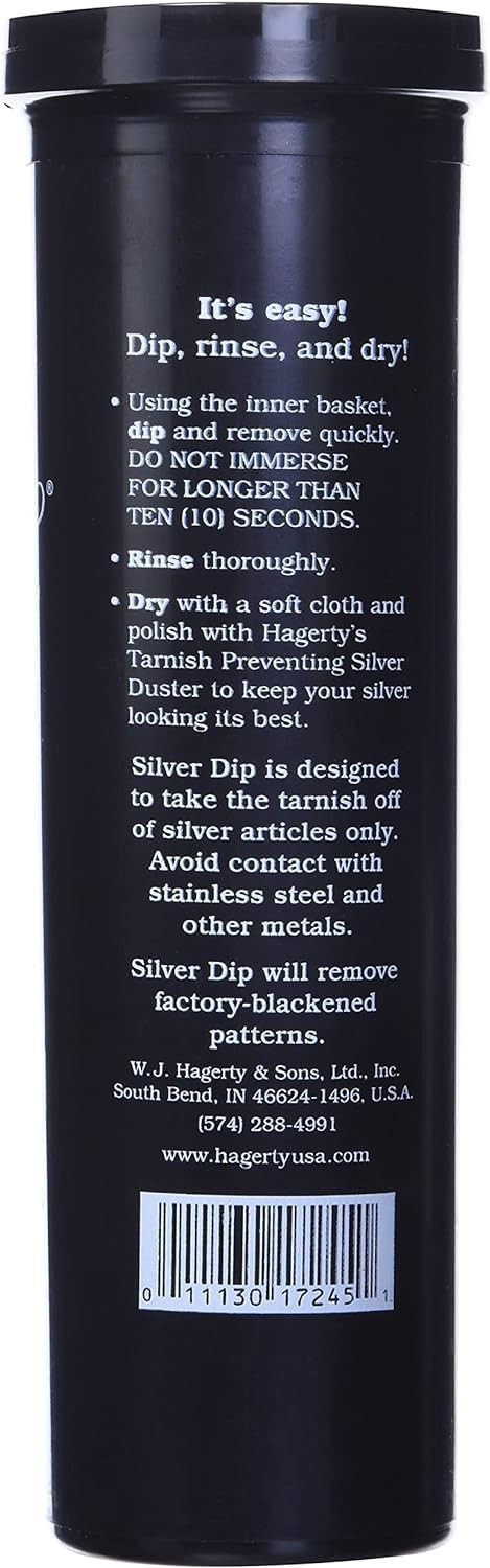 Flatware Silver Dip – Silverware Cleaner with Basket for Silver Forks, Knives…