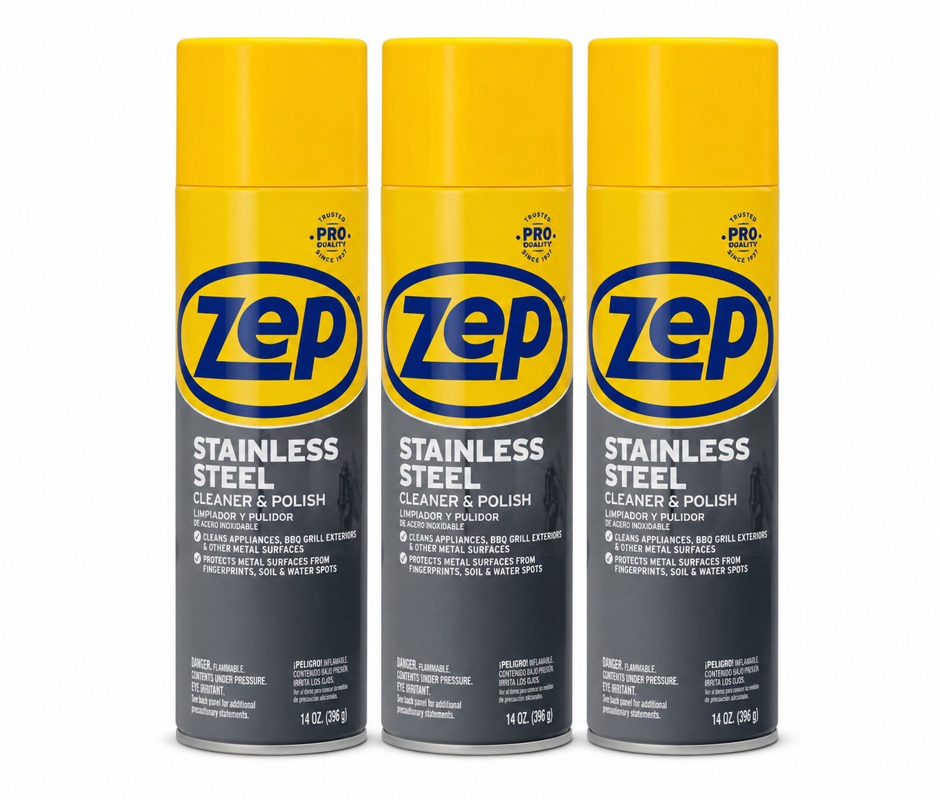 Zep Stainless Steel Cleaner and Polish 14 Ounces – ZUSSTL14 – Protects Metal Sur