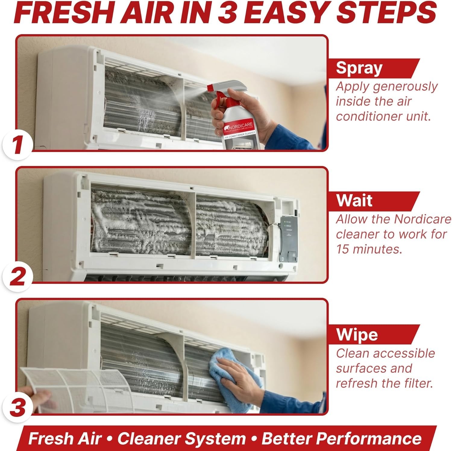 Air Conditioner Cleaner Spray – Professional Cleaning for Ducts, Filters & Ve…