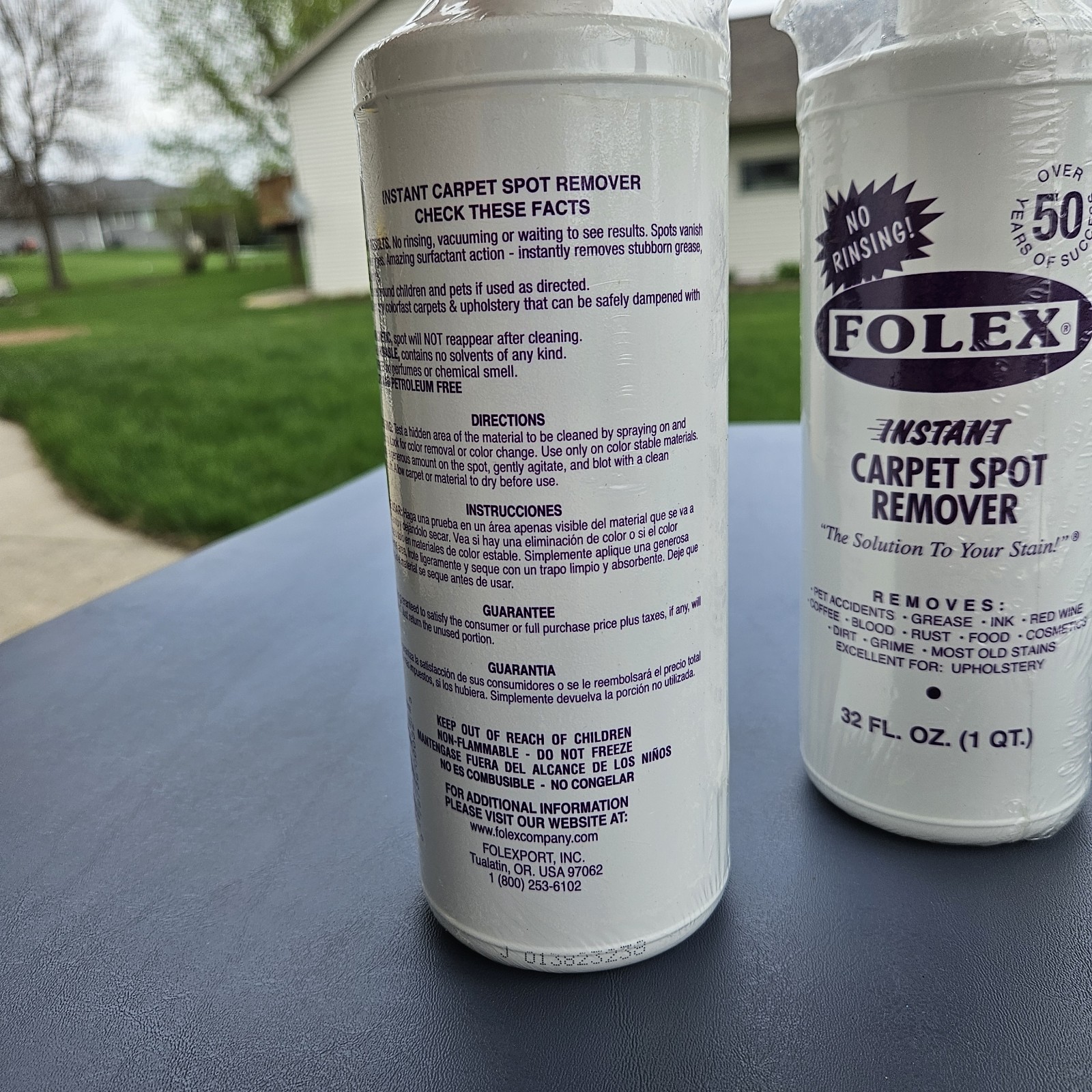 2 Pack Folex Instant Carpet Spot Remover – 32 oz – Removes Pet Accidents, Grease