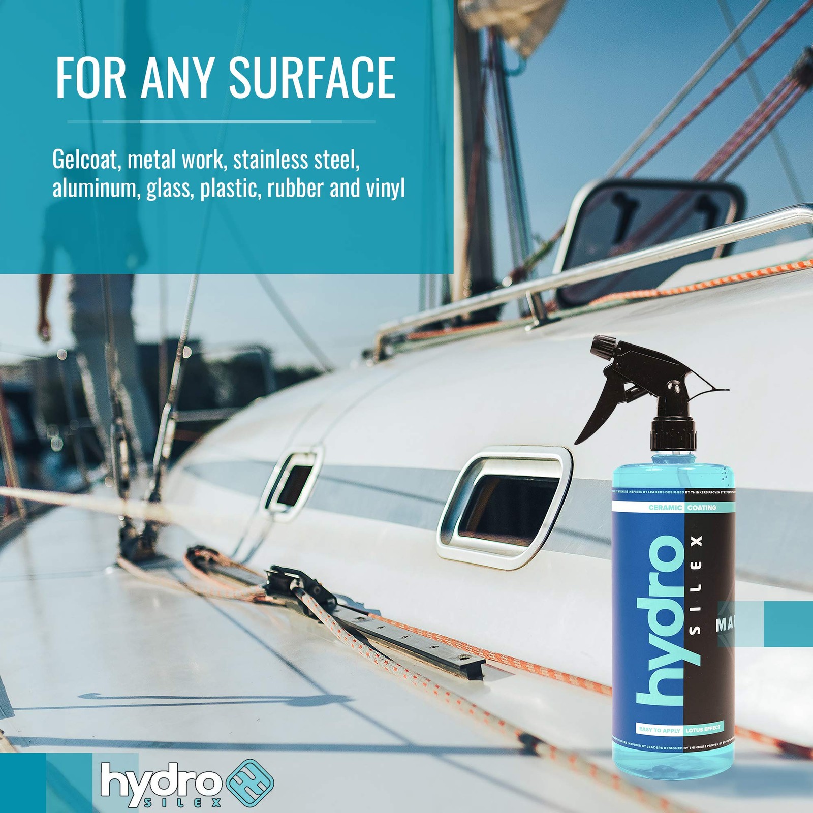 Marine Ceramic Spray Coating – Protective Spray Sealant w/ SIO2 for Boats, Ya…