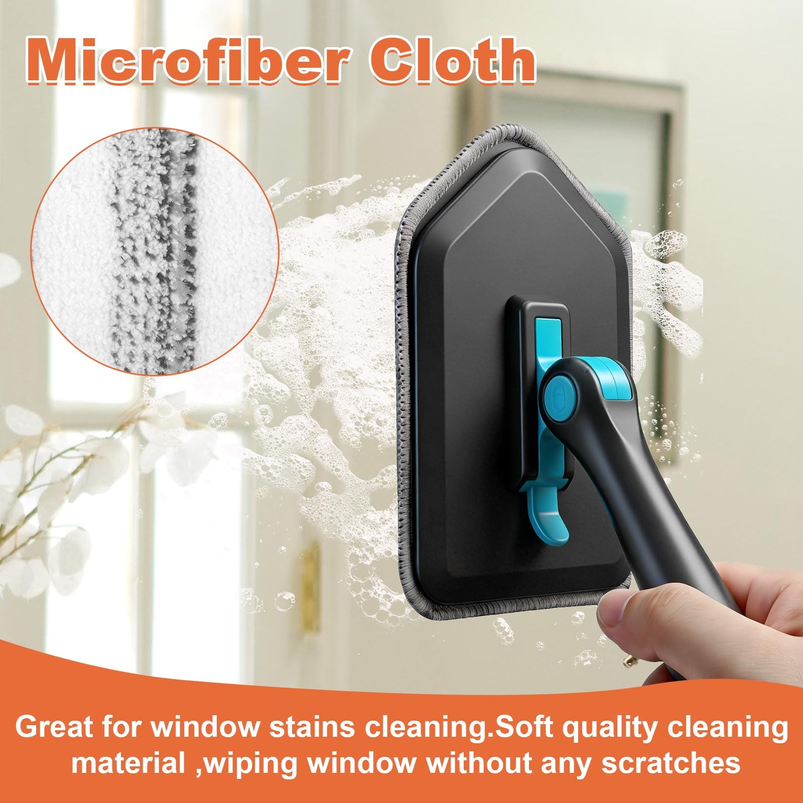 Long Handled Scrub Brush for Shower,3-in-1 Cleaning Brushes with 3 Different …