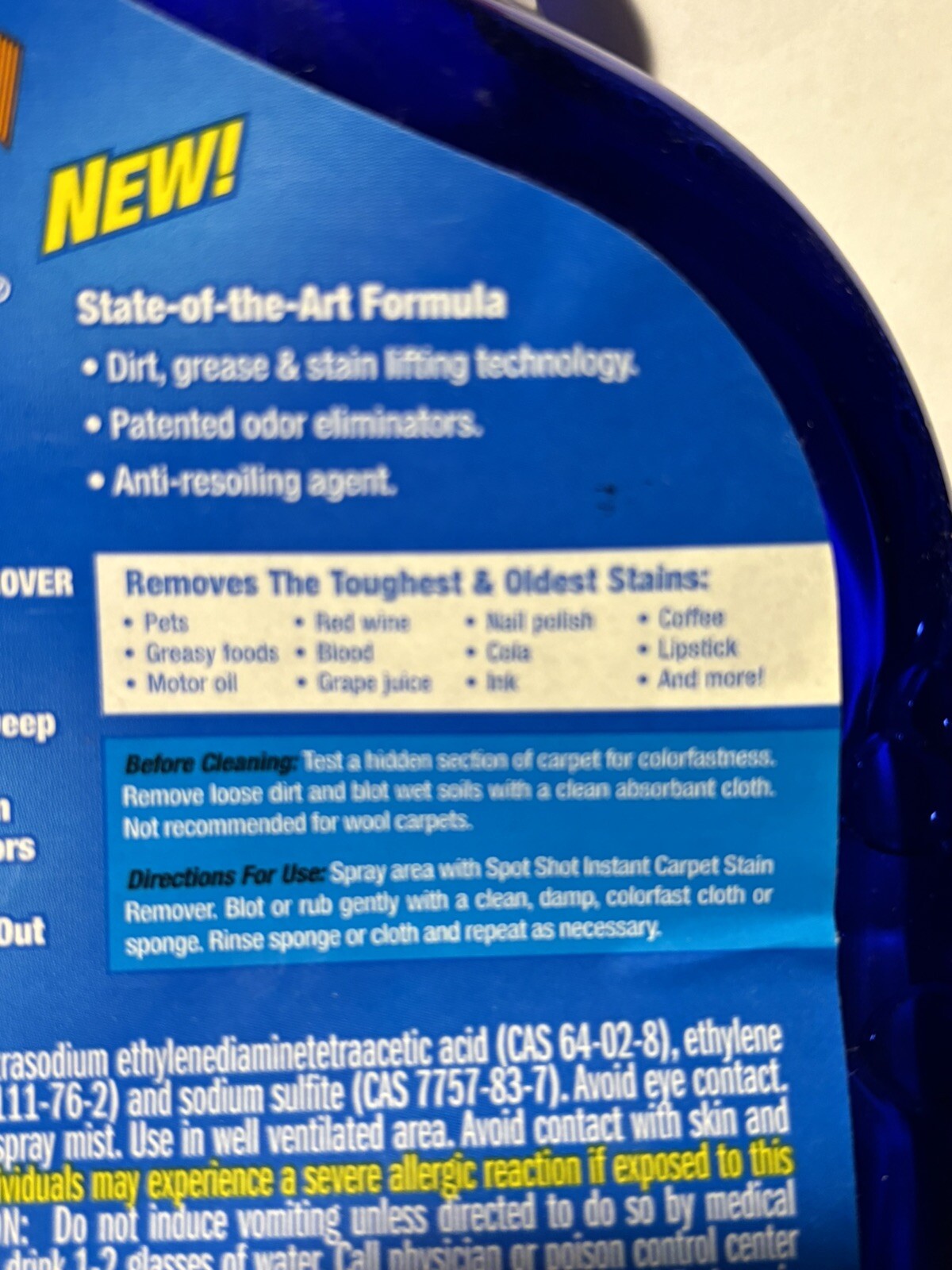 Spot Shot INSTANT CARPET STAIN & ODOR ELIMINATOR 22 fl oz Discontinued 95% Full