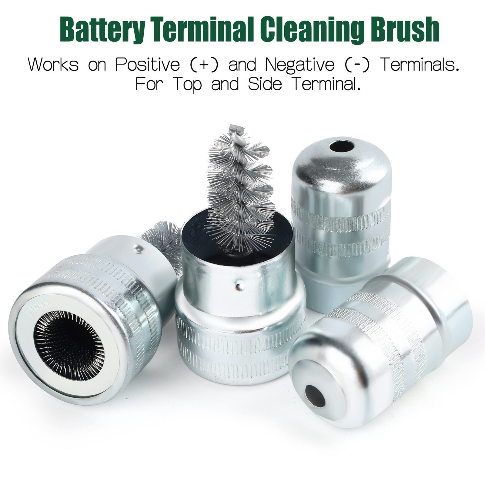 Battery Terminal Cleaners (2 pcs), Plus 12 pcs Battery Terminal Anti-Corrosio…