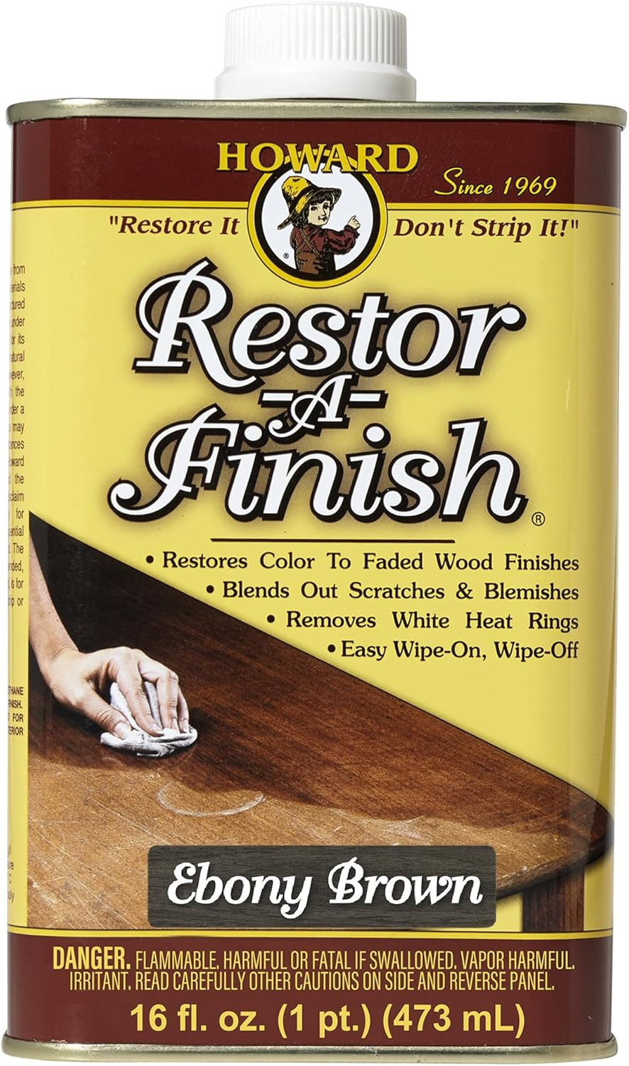 Products RF8016 RF3016 Restor-A-Finish, 16 Oz, Ebony Brown, 16 Fl Oz