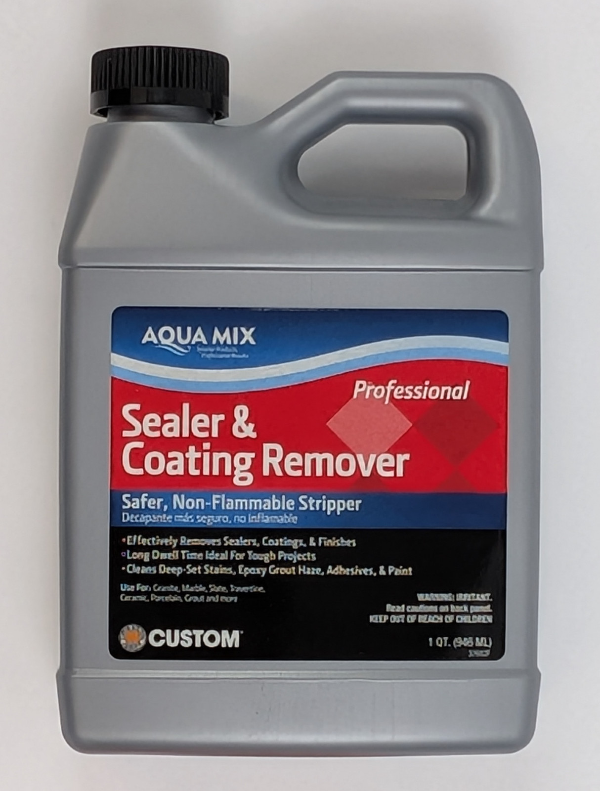 Aqua Mix Sealer and Coating Remover Tile Stone Clean Liquid 1 Quart Set of 2