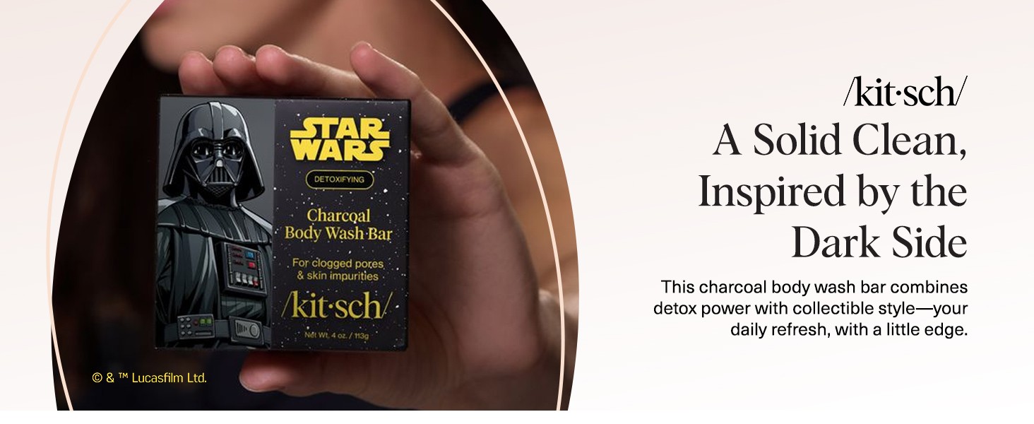 Charcoal Soap Body Wash Bar x Darth – Detoxifying Bar