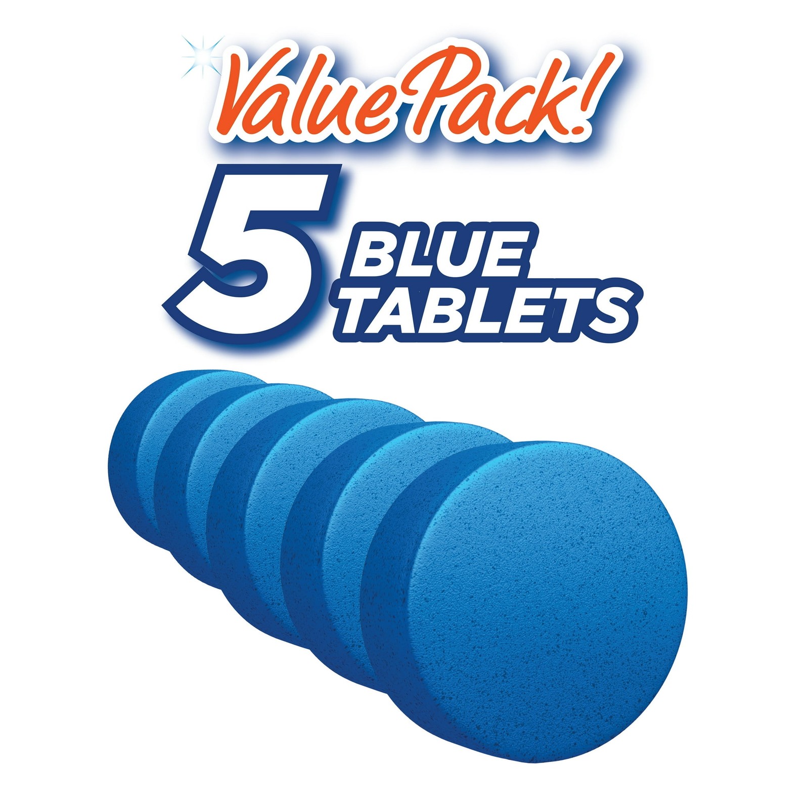 Ty-D-Bol Blue Toilet Bowl Cleaner Tablets 5 Pack