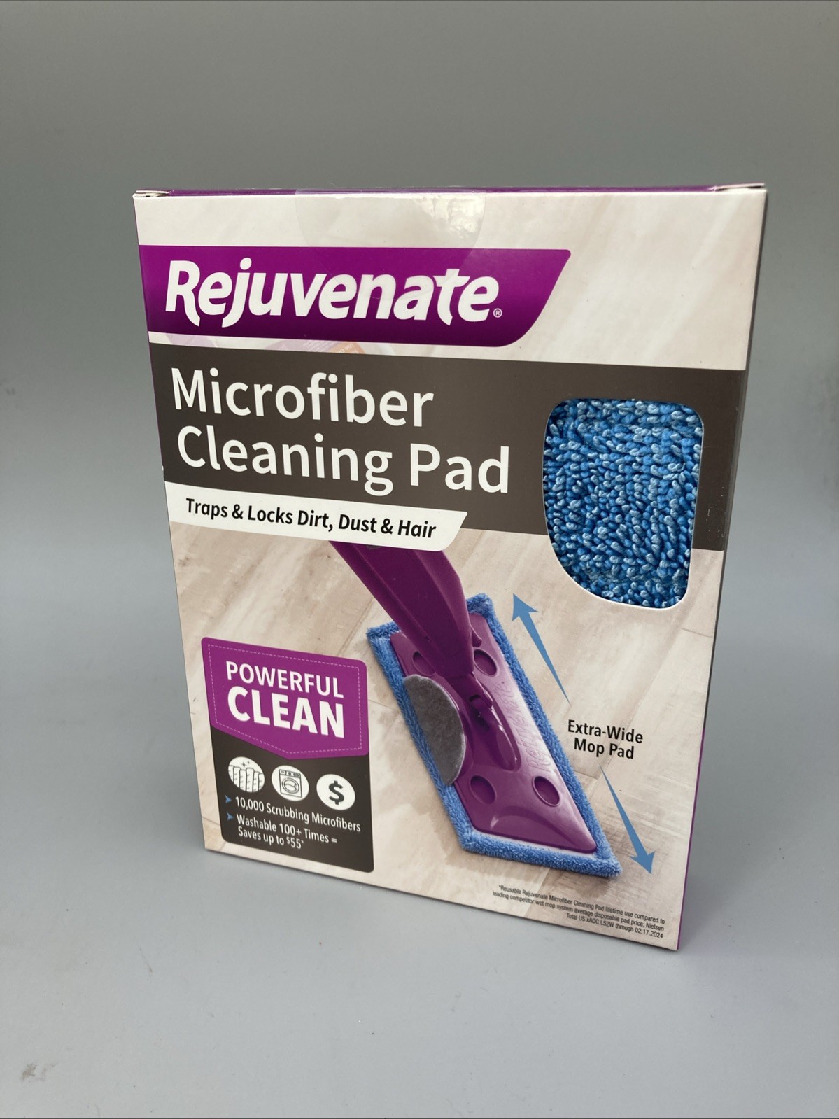 Rejuvenate Click N Clean Microfiber Washable & Reusable Mop Cleaning Pad Refill