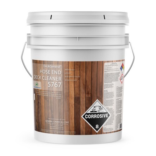 DECKGENERAL HOSE END DECK CLEANER 5767 – ACIDIC CLEANER FOR WOOD – 5 gal