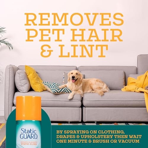 Static Guard Anti-Static Spray Fresh Linen Scent 5.5 oz Fabric Cling Remover
