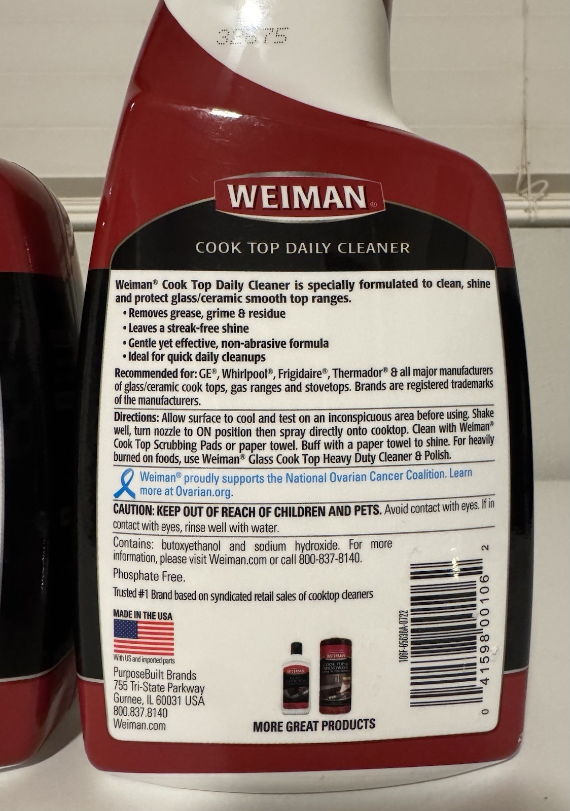 2-Pack~ WEIMAN Glass Ceramic Stove Range COOK TOP DAILY CLEANER 22 Ounce