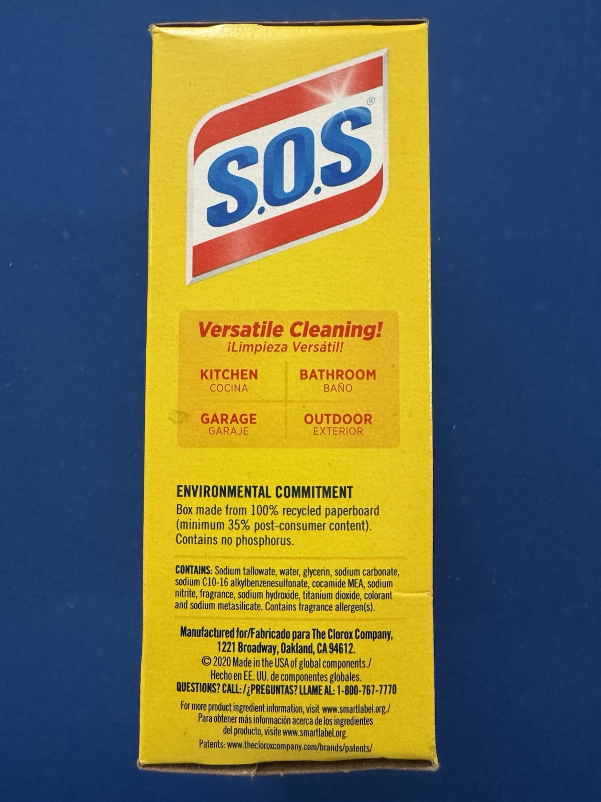 2 Boxes SOS Reusable Soap Filled Steel Wool Pads 10 Count Each Open Box Total 20