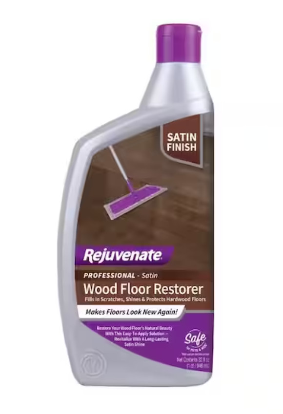 2x Rejuvenate Professional Wood Floor Restorer 32oz Satin Finish Polishing