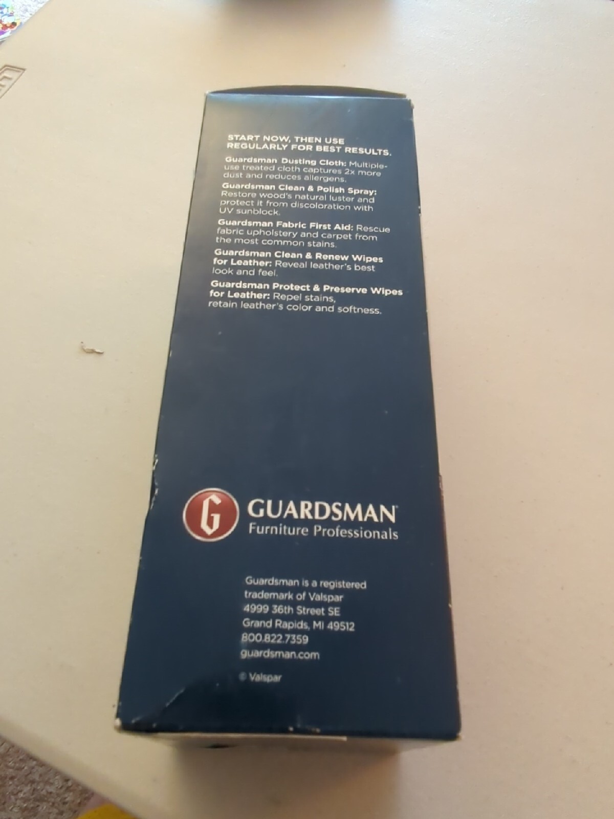 Guardsman Furniture Care Kit For Fabric Leather Wood In Original Box Wipes Cloth