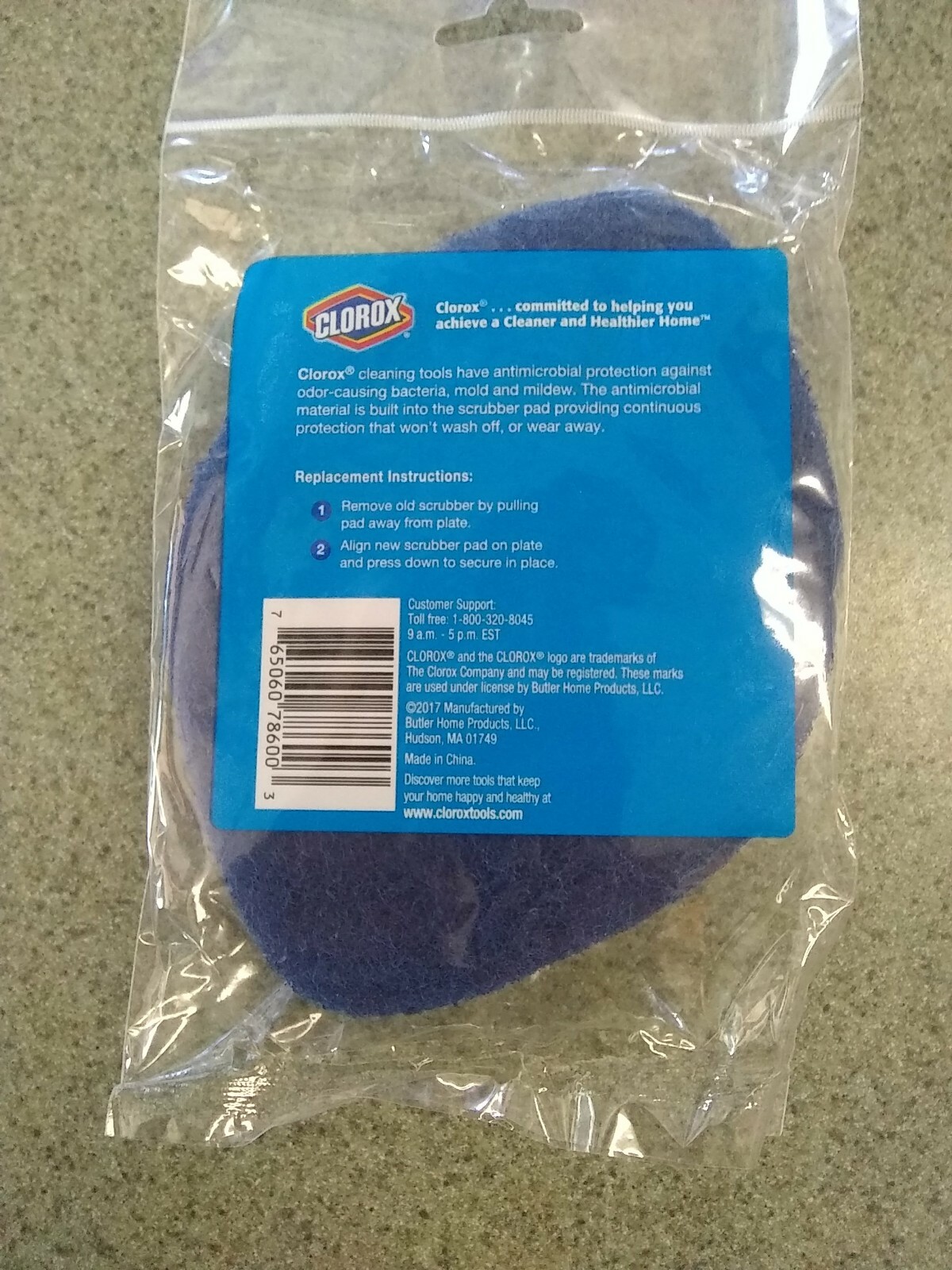 CLOROX Tub and Tile Scrubber REFILL Pad NON SCRATCH Antimicrobial BATHROOM