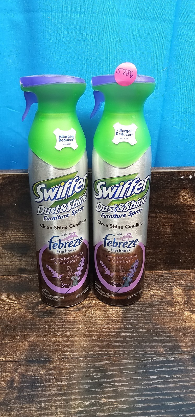 Swiffer Dust &Shine MULTI SURFACE Spray Febreze Lavender Vanilla Discontinue 2pk
