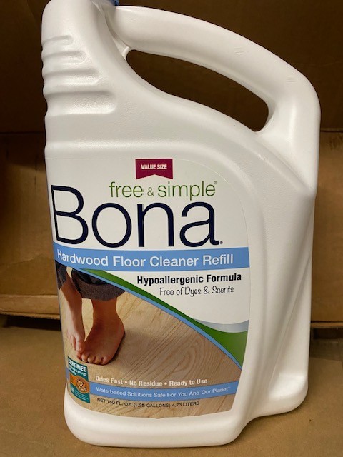 Bona Free & Simple Hypoallergenic Hardwood Floor Cleaner Refill, 160 fl oz