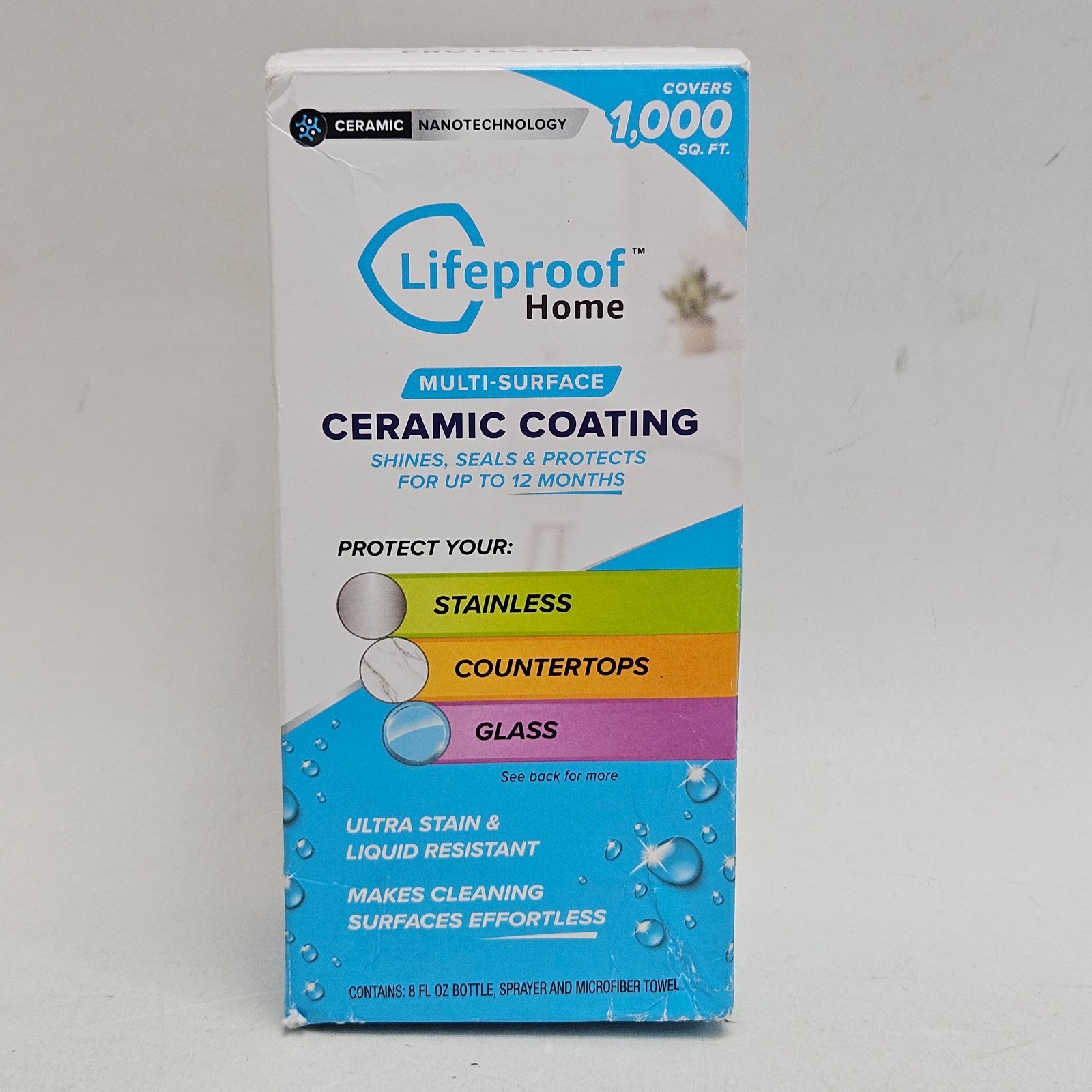 Lifeproof Ceramic Coating Spray Kit Shine, Seal & Protect Kitchen & Bath Surface