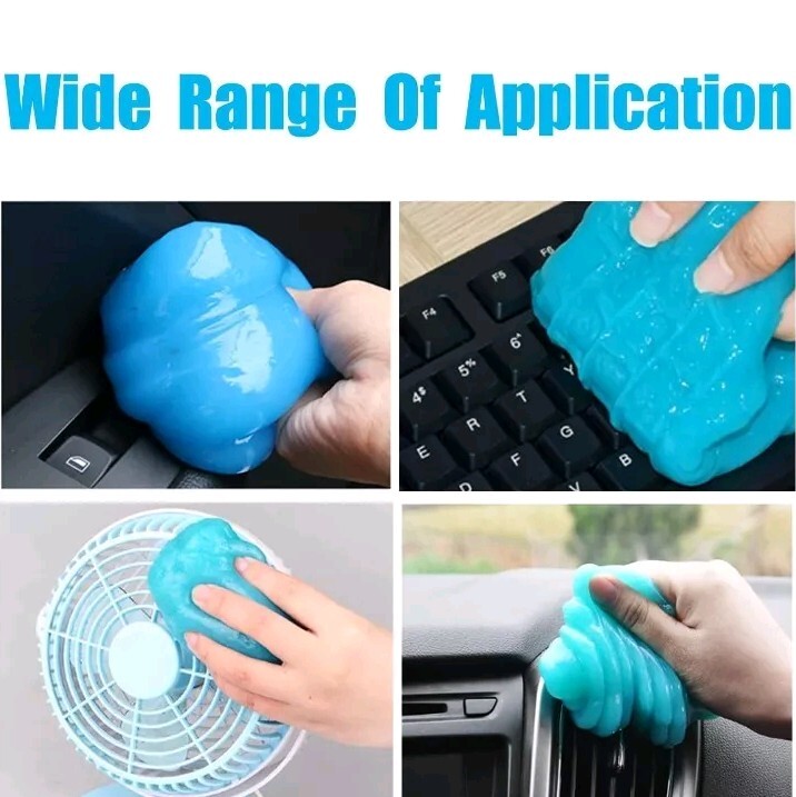 2 Cleaning Gel for Car Kit Dust Car Crevice Cleaner Air Vent Removal Putty