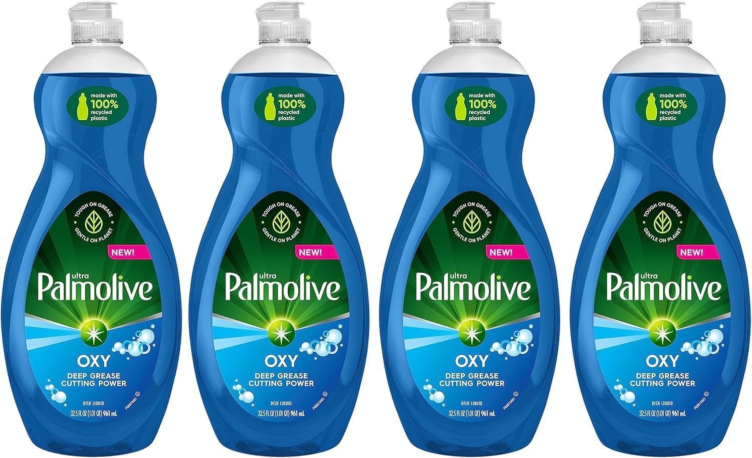 Powerful Oxy Liquid Dish Soap (Pack of 4) – Cut Grease & Stains Effortlessly