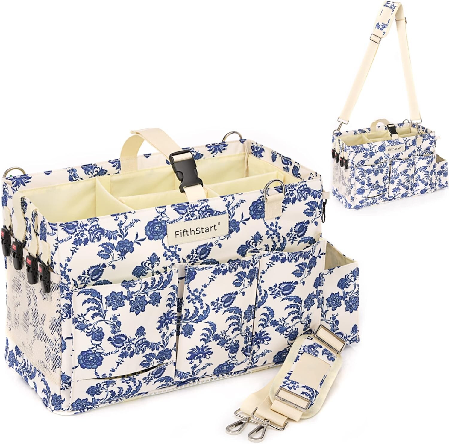 Easily Cleaned Tote Caddy with Stylish Design – 9 Pockets for Total Organization