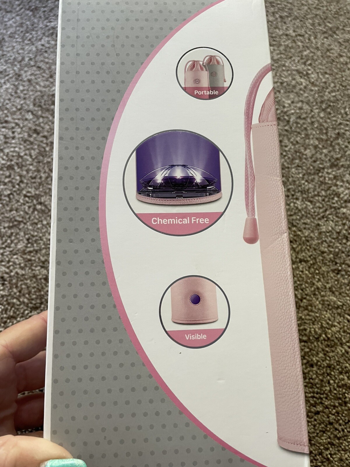 UVC LED STERILIZING BAG 3Min. Kills Bacteria LASH TECH ADULT Toys Cell Phone 59S