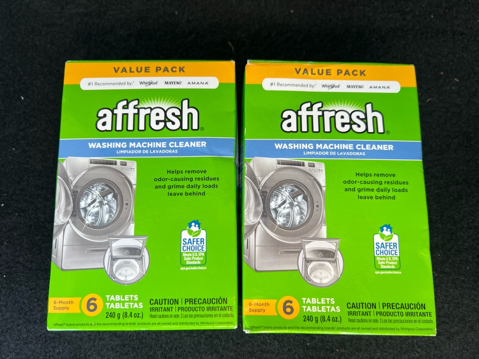 Affresh Washing Machine Cleaner, 12 Month Supply, two 6 tablet boxes