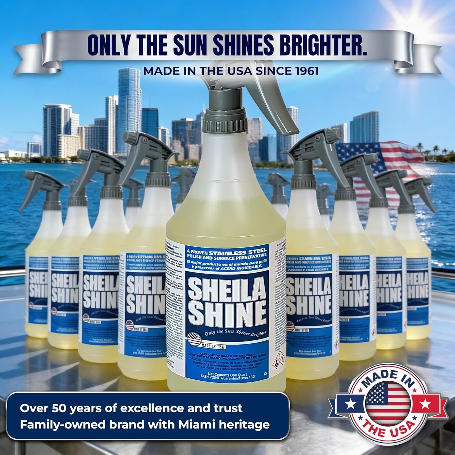 32 Fluid Ounce Stainless Steel Polish Spray – Deep Clean & Lasting Protection
