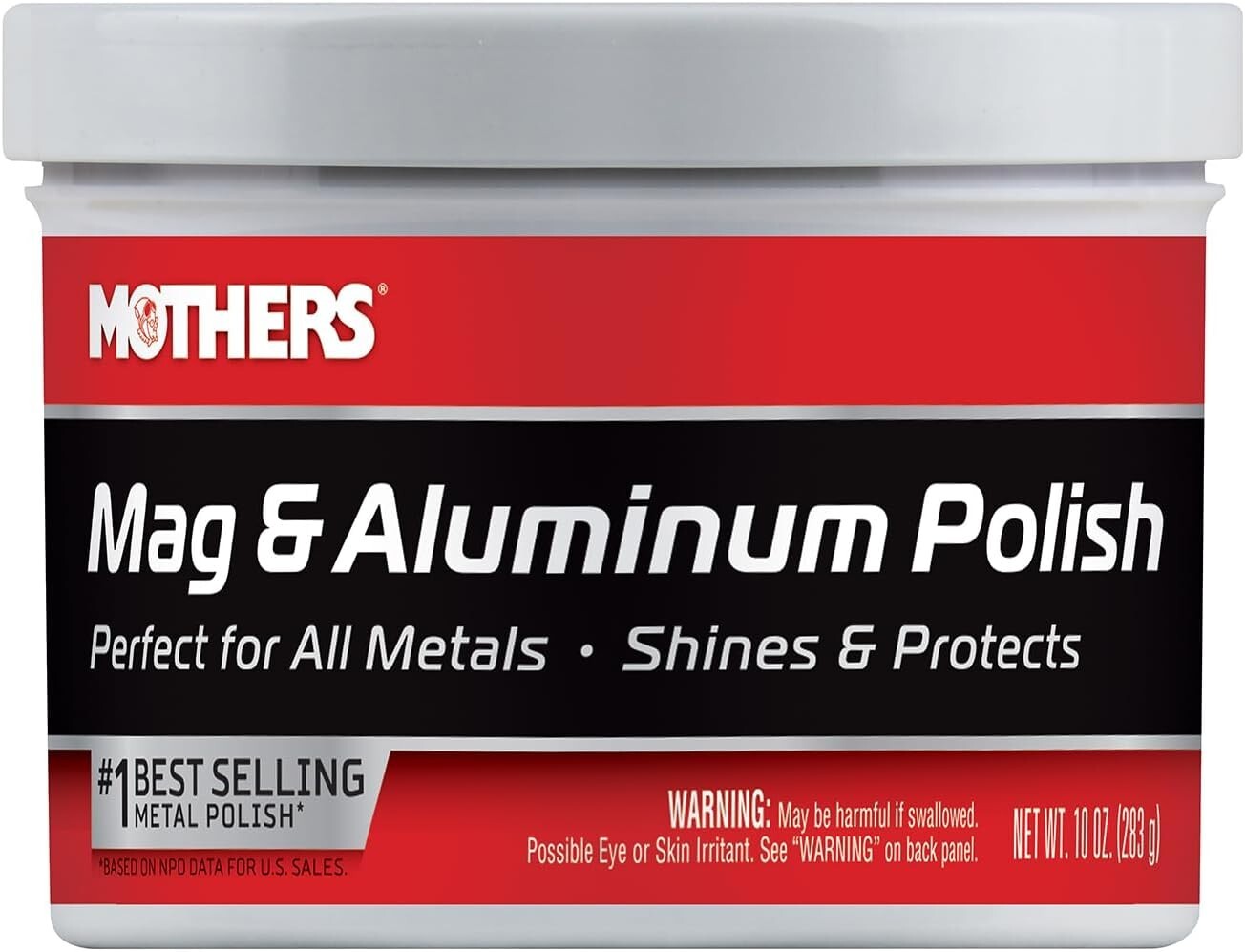 Mothers 05101 Mag & Aluminum Polish – 10 Oz(packaging May Vary)