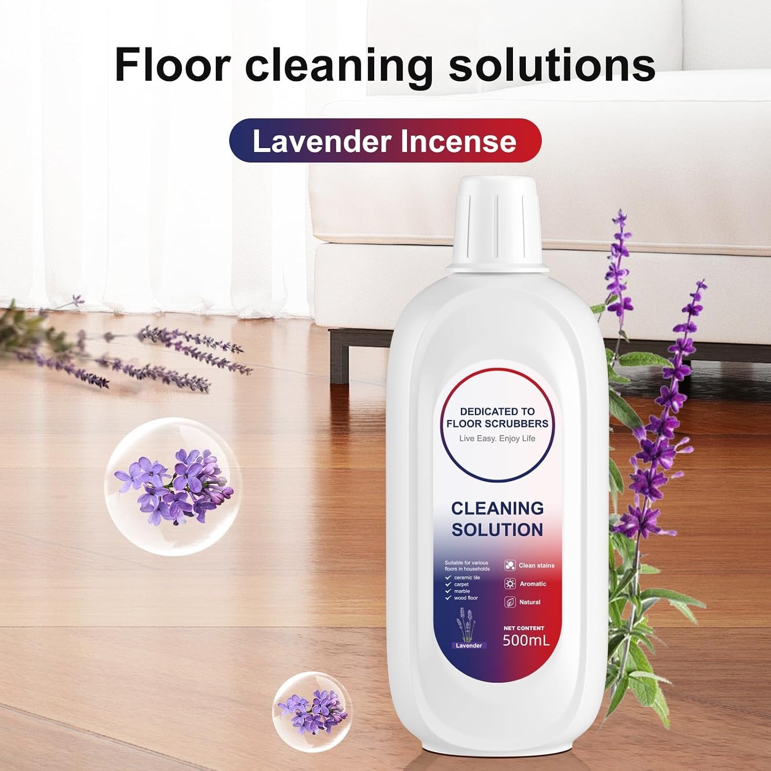 Deep Clean Floor Solution Compatible with Tineco – Multi-Surface Use in Lavender