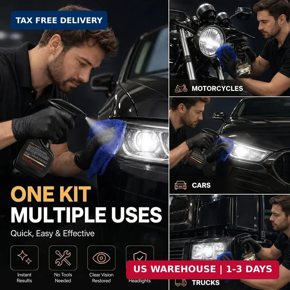 Headlight Restoration Kit,Headlight Restoration,Headlight Cleaner Oxidized & Yel