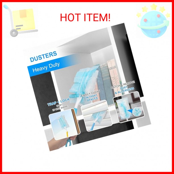 KeFanta Duster Refills for Swiffer Dusters, 180° Heavy Duty Multi Surface Refill