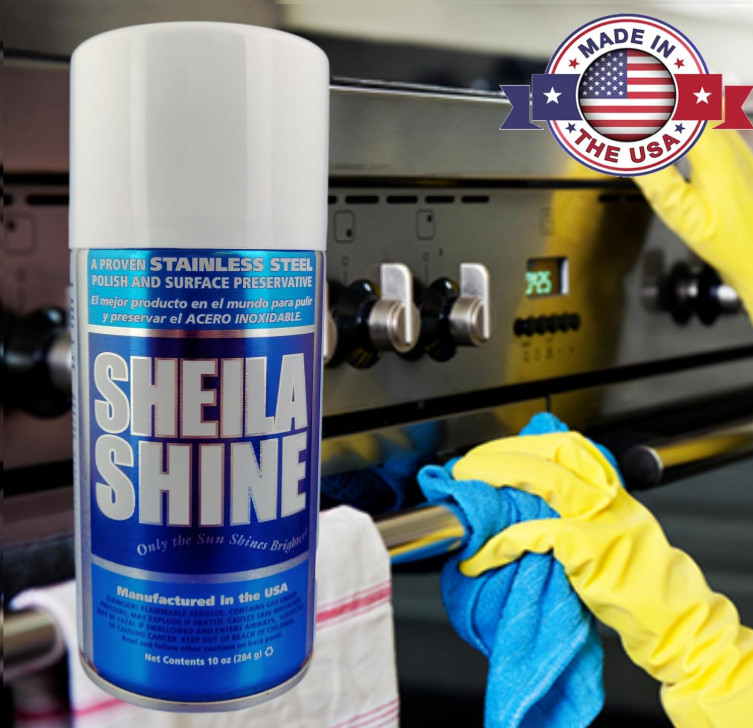 Sheila Shine 10 Oz. Low VOC Stainless Steel Cleaner, Polish & Surface-3 PK