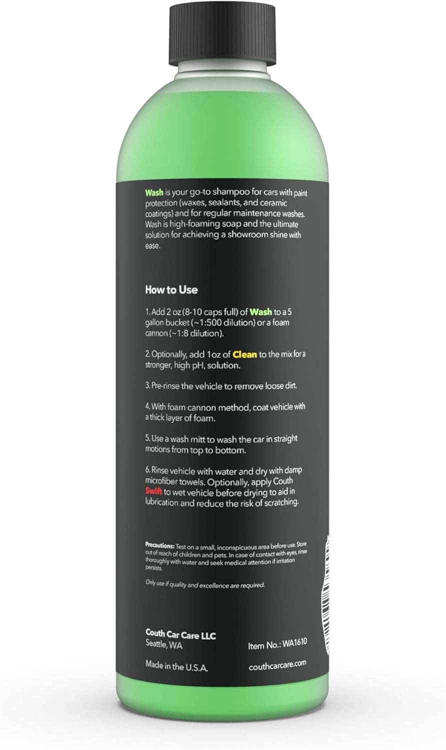 Wash – Ph Neutral Car Wash Soap | Car Soap for Foam Cannon or Bucket Wash | Cera