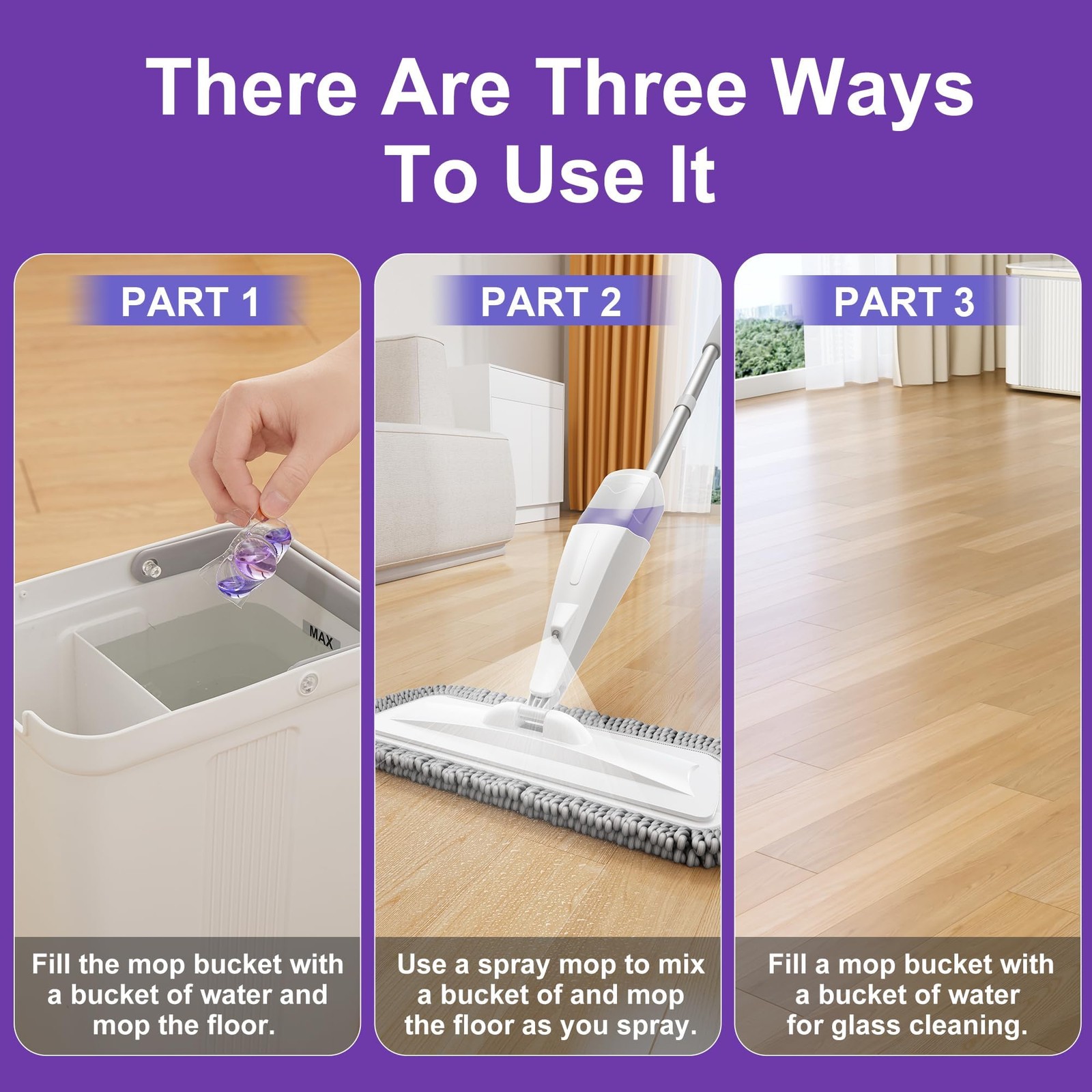 Floor Cleaner for Mopping, 45 PCS Mopping Solution, Hardwood Floor Cleaner, W…
