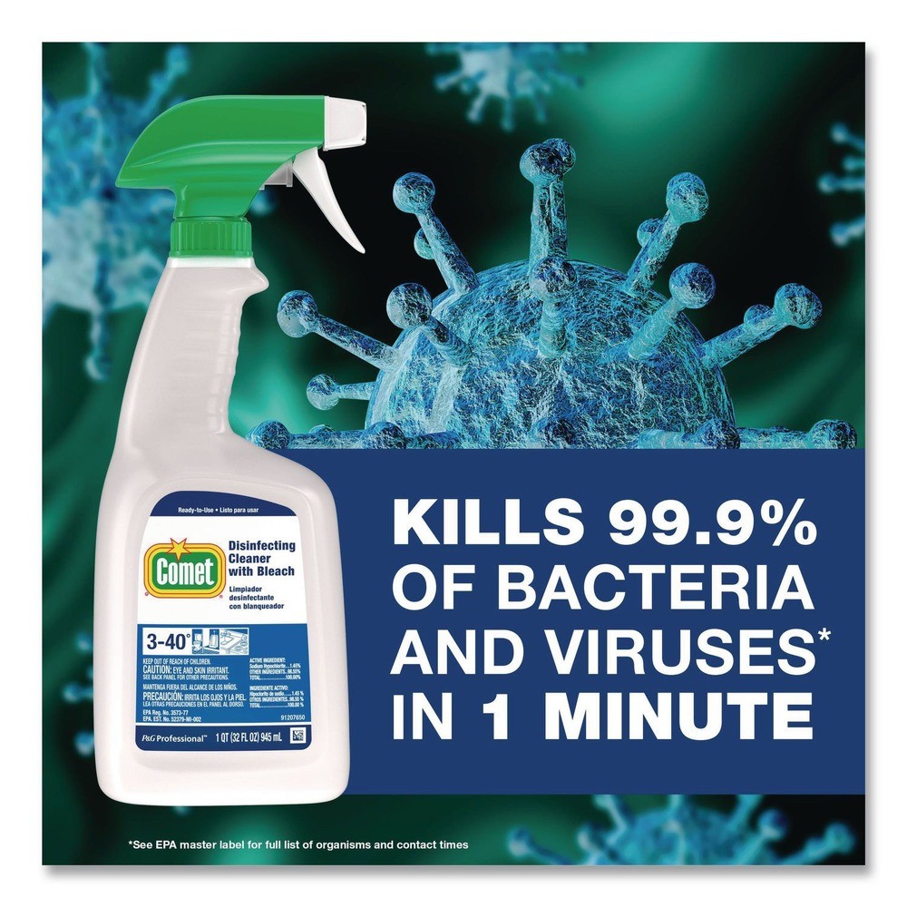 Comet 32 oz. Spray Bottle Cleaner w/ Bleach (8/Carton)