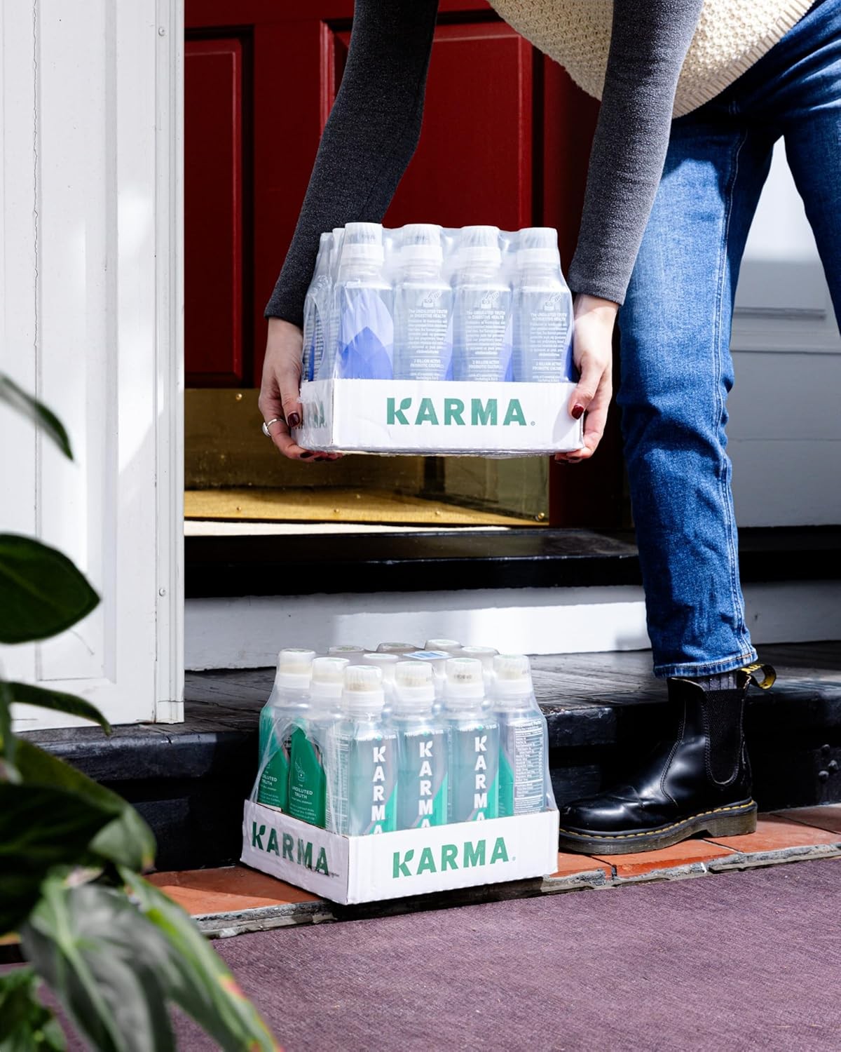 Karma Probiotic Water – 12 Pack, Strawberry Lemonade Drink – Immune & Gut Heal