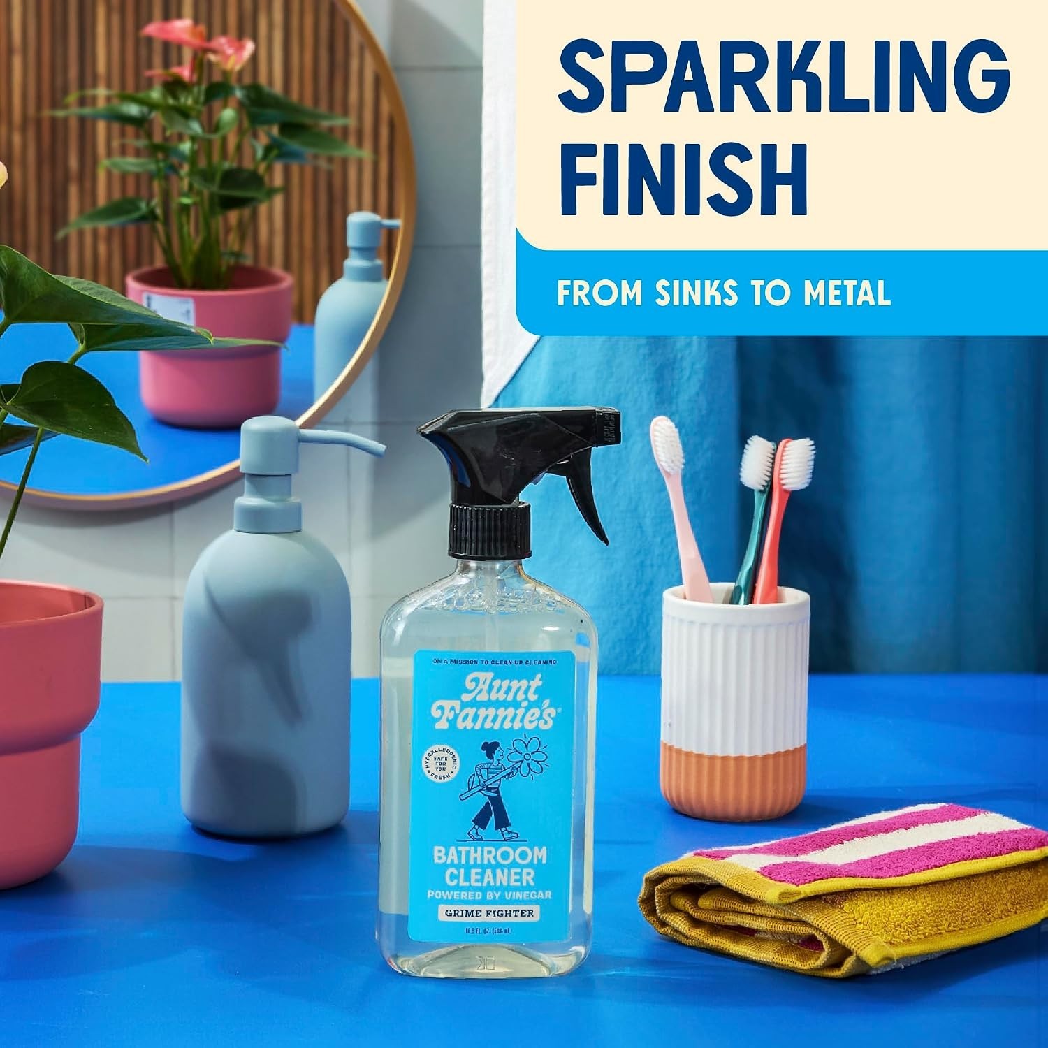 Vinegar Bathroom Cleaner Spray Pack – 6 Count