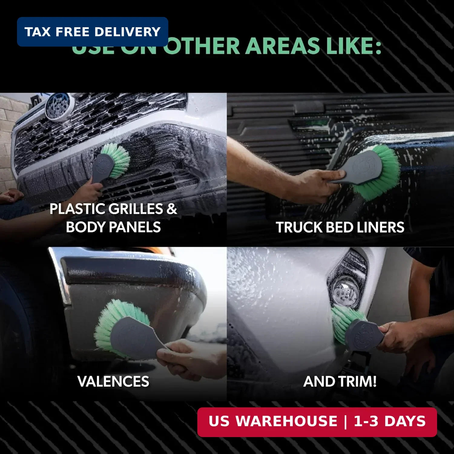 Chemical Guys Wheelie All Exterior Surface and Wheel Brush, Wheel Cleaner Brush