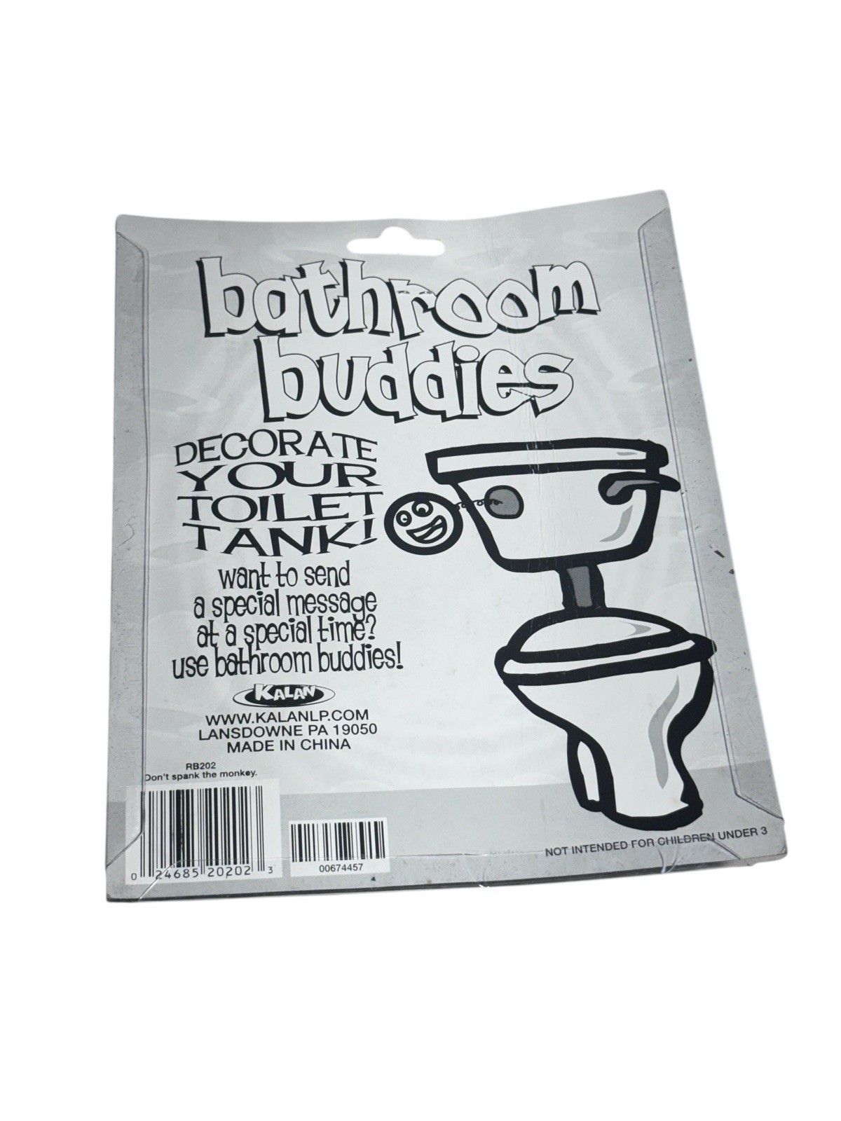 BATHROOM BUDDIES Kalan Mens RM Gag Joke Gift Decoration Toilet Collage Dorm Toy