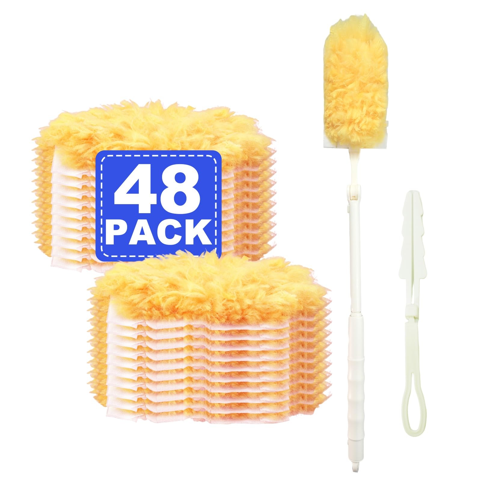 Heavy Duty Duster Refills, Disposable Dusters Kit for Cleaning, Multi Surface…