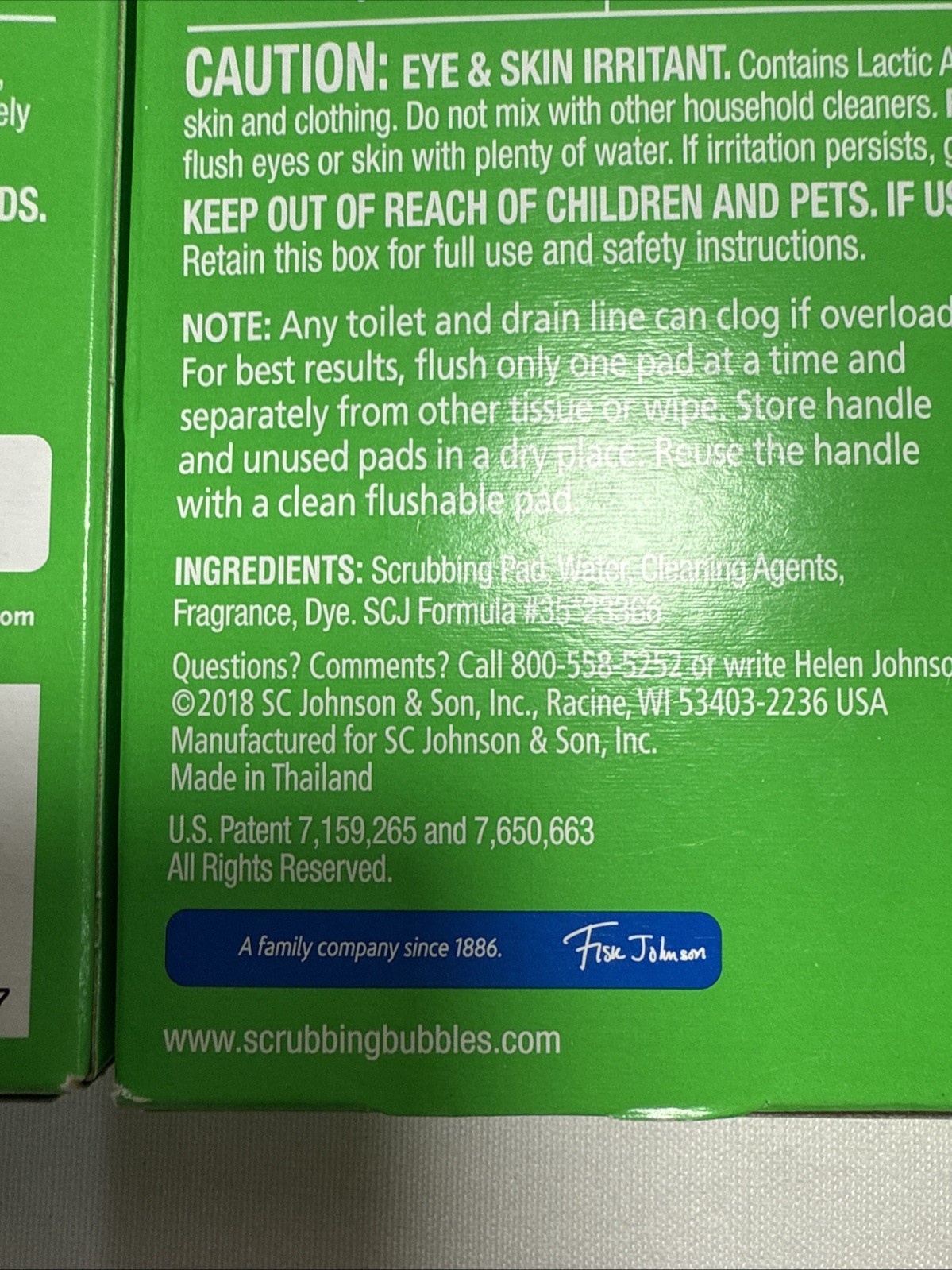 2 -Scrubbing Bubbles Toilet Cleaning Fresh Brush Flushable Refills 20 Ct Total