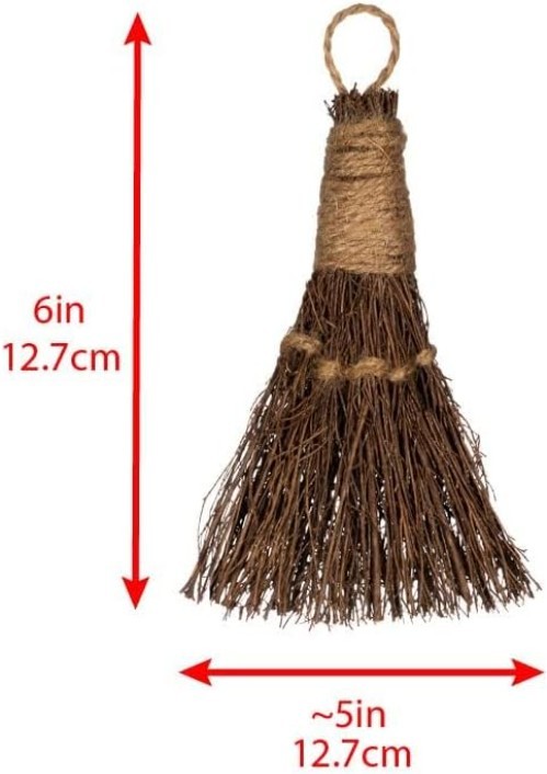 6in Mini Cinnamon Broom with Natural Fragrance – Ideal Rustic Home Accent