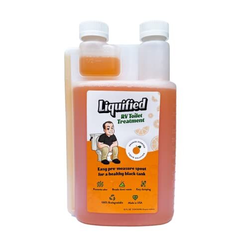 Matts RV Reviews Liquified RV Toilet Treatment Orange Scente