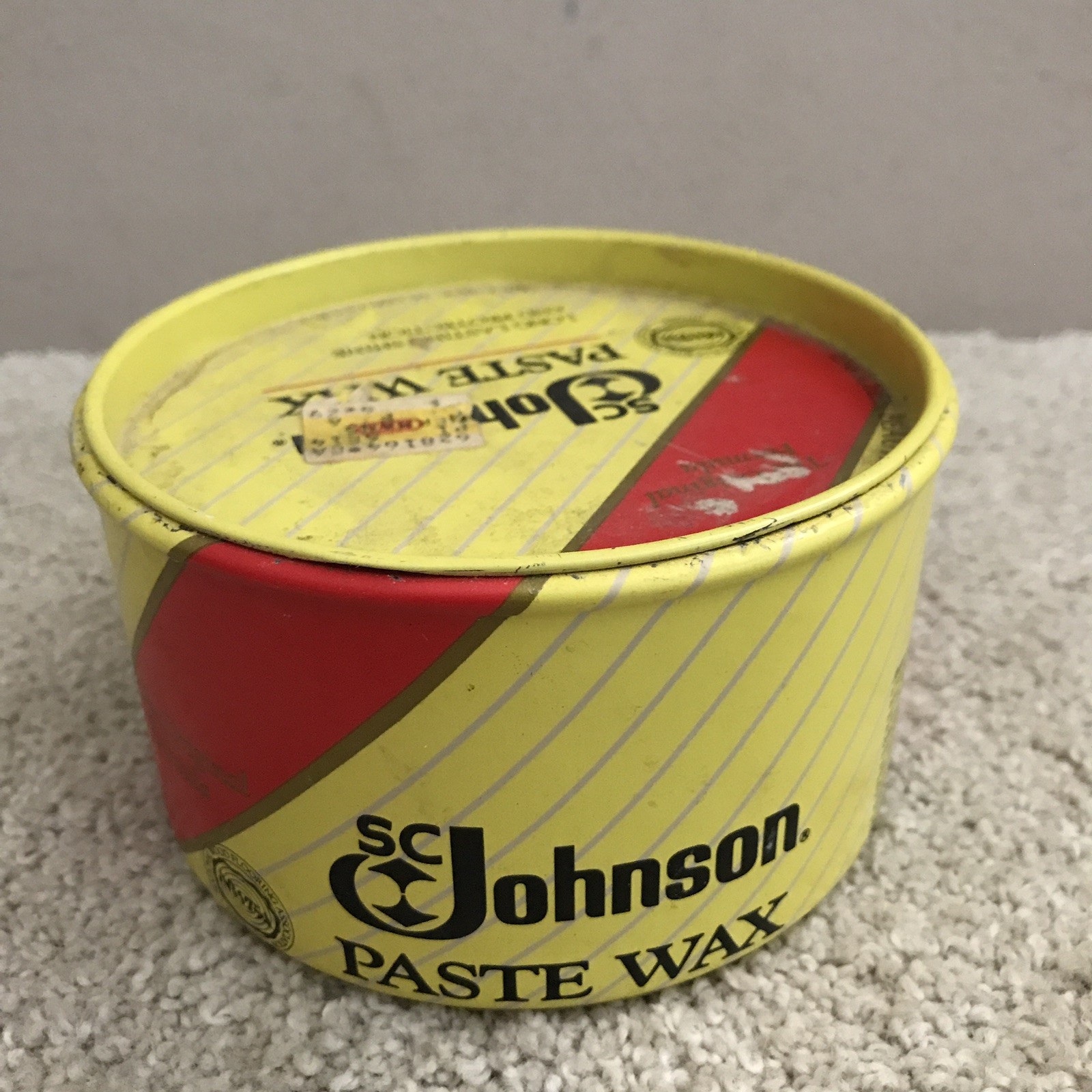 SC Johnson Paste Wax The Original Formula 16oz ~75% Full Discontinued