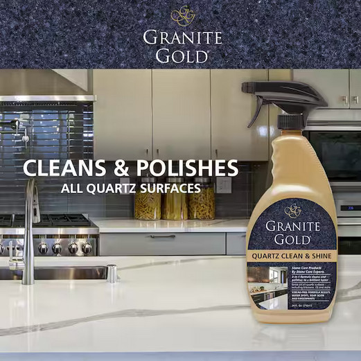 Granite Gold 24 Oz. Clean & Shine, Quartz Countertop Cleaner and Polish Spray