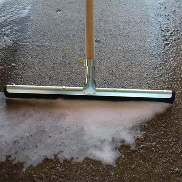 22 in. Dry Floor Squeegee for Garage, Driveway, Sidewalk Tile Dry Cleaner Broom