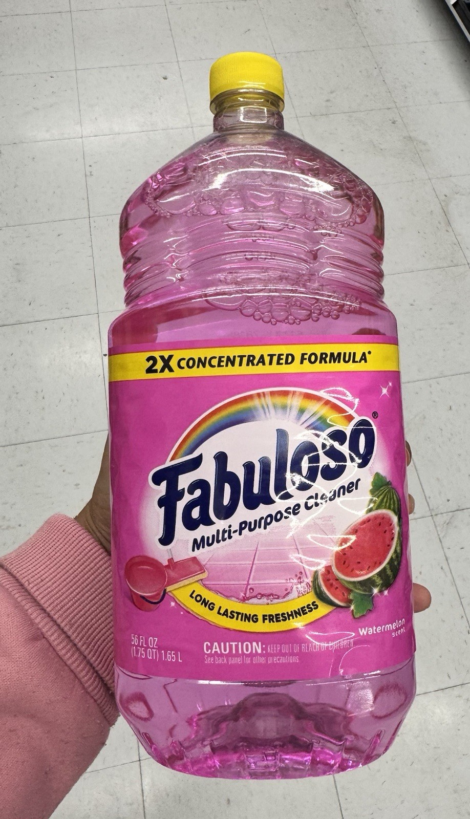 Fabuloso Multi-Purpose Cleaner 2X Concentrated, Watermelon Scent, 56 fl oz