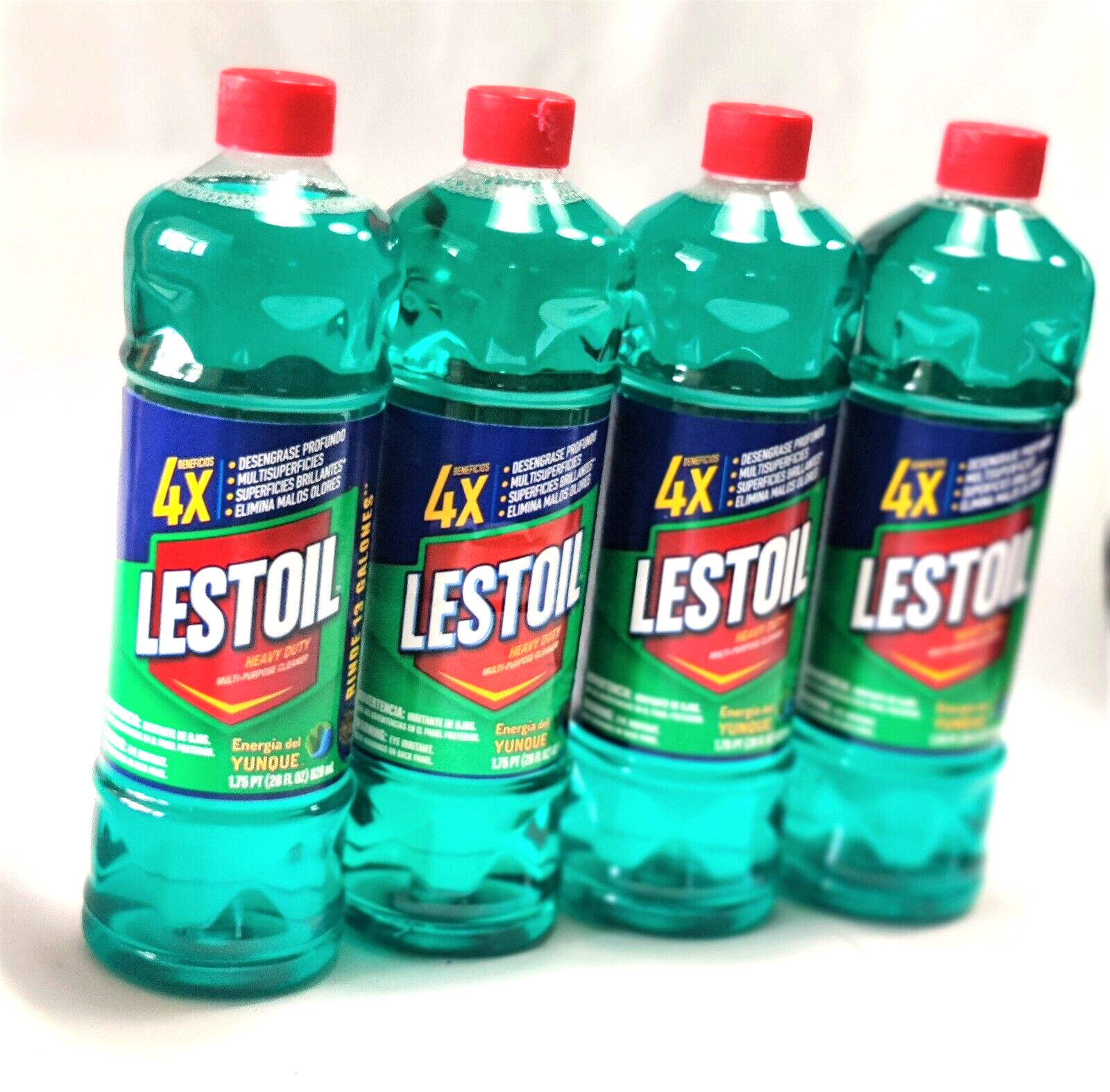 4 Lestoil Heavy Duty Intense Forest Multi-Purpose Cleaner 28oz Laundry All Over